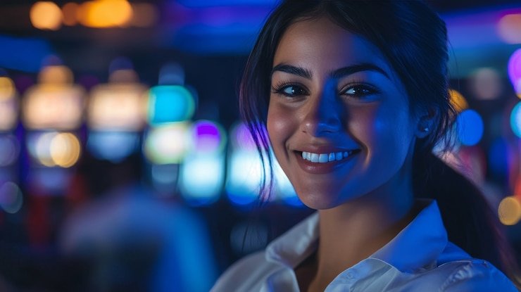 Layar Casino Hold'em royal378 menampilkan meja dengan dealer, kartu pemain, dan area taruhan